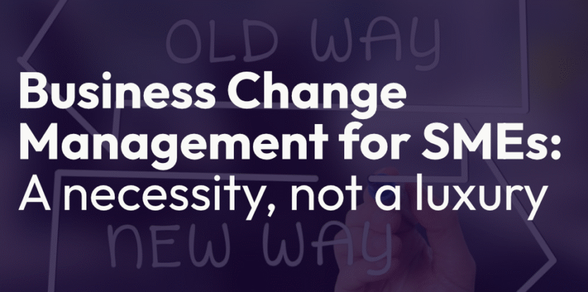 Image showing the text business change management for SMEs: A necessitty, not a luxury